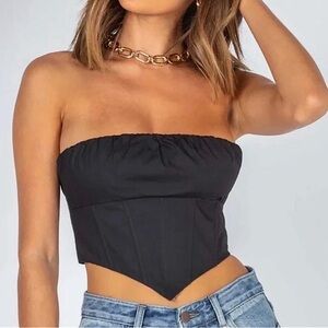 Princess Polly Black Corset top